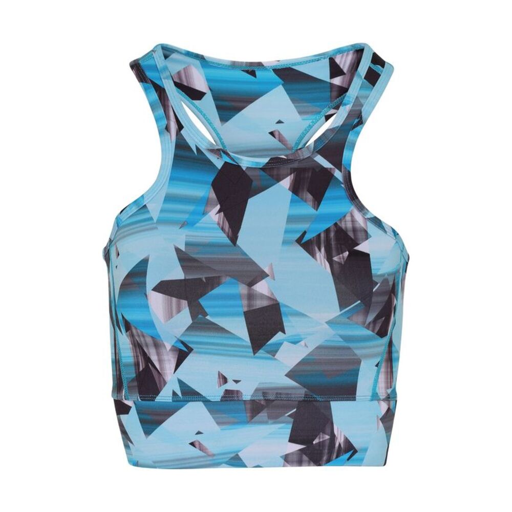 TriDri Womens/Ladies Performance Sports Mid Length Bra / Turquoise